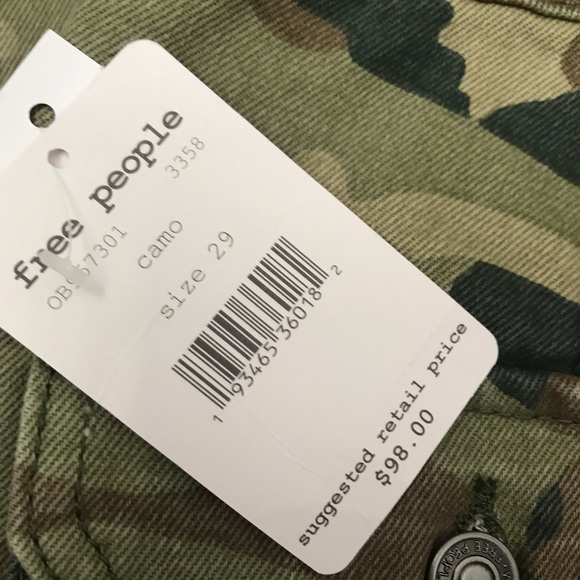 Free People Camouflage Cropped Pants - Picture 5 of 7